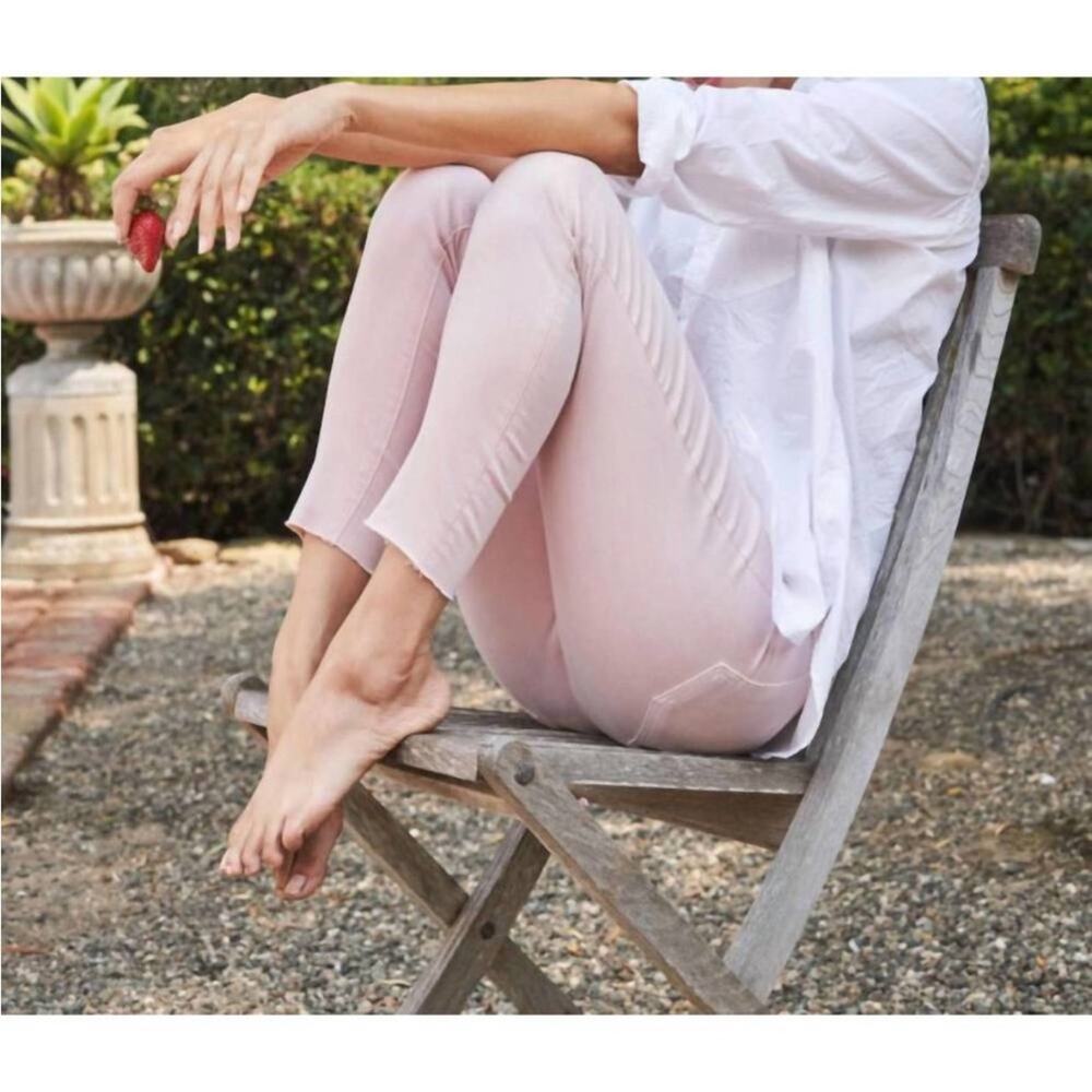 NEW FRANK & EILEEN Sligo Skinny Jean Ballet Pink Preppy Minimalist Classic Sz 27 - Picture 4 of 12